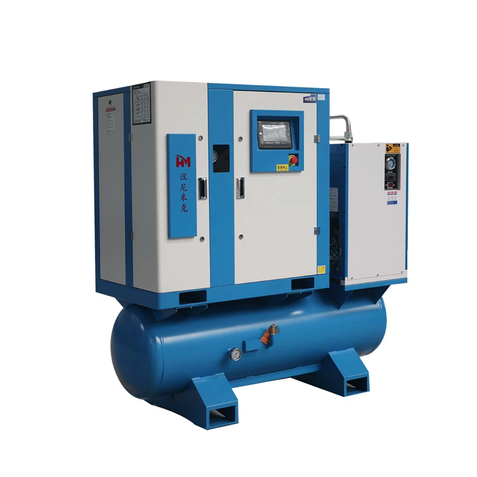 22kw High Pressure Screw Air Compressor With Air Tank